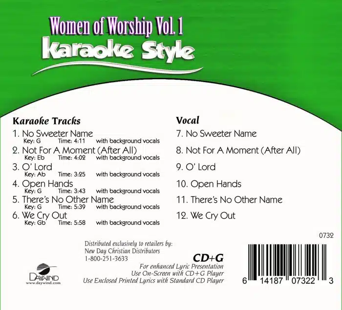 Karaoke Style: Women Of Worship Vol. 1 - Various Artists - Image 2