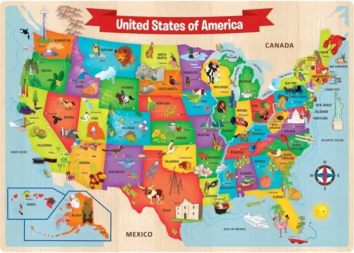 Puzzle: USA Map (440 PC)