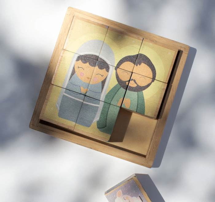 Wooden Cube Puzzle: Christmas Nativity - Image 2