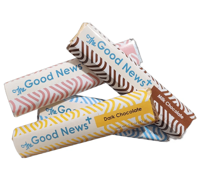 The Good News Chocolate Bar: Dark Chocolate (1.5oz) - Image 4